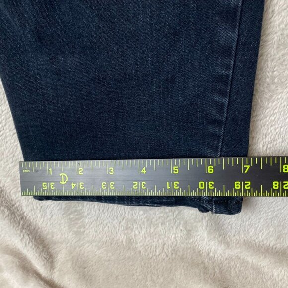 Levis Womens Jeans Size 16W Skinny Ankle Stretch Casual Blue Denim Dark Wash - Picture 4 of 15